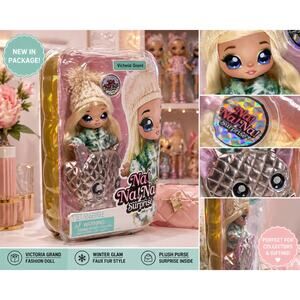 Na Na Na Surprise Victoria Grand Fashion Doll Plush Purse New Package Wear MGA